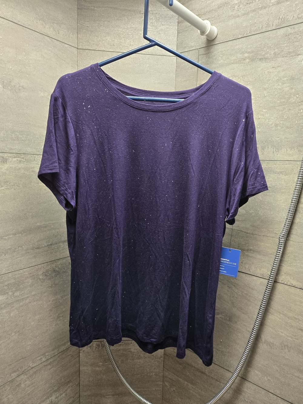 Apt. 9 Women's Short Sleeve Crew Tee in Deep Purple
